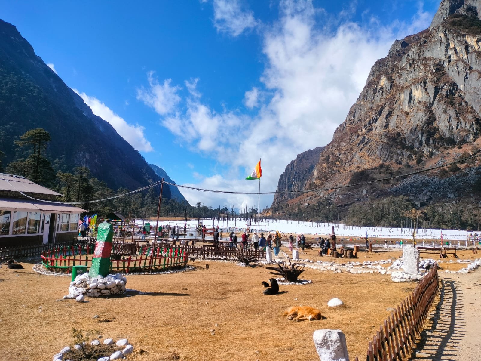 Sangetsar Madhuri Lake in winter, Tawang
